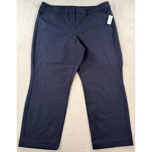 Old Navy Pixie Pants Women's 20 Blue High Rise Secret Smooth Pockets Chino NWT